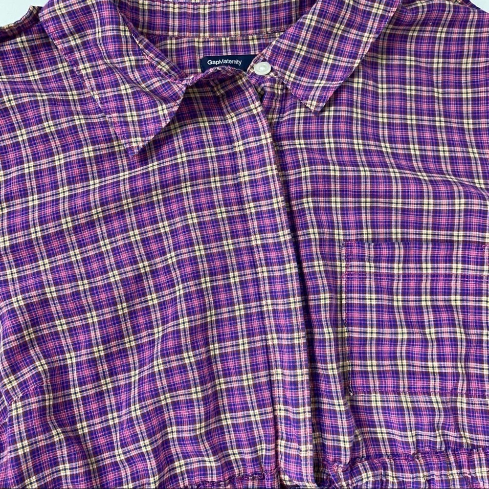 Gap Maternity Button Up Tunic Top - image 5